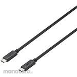 Buffalo USB3.2 Gen2 CC PD5A Compatible Cable 0.5m Black