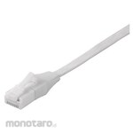 Buffalo Unbreakable Cat 6 LAN Cable, Straight, Flat, 1m, White