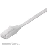 Buffalo Unbreakable Cat 6 LAN Cable, Straight, Flat, 3m, White