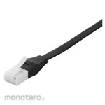 Buffalo Unbreakable Cat 6 LAN Cable, Straight, Flat, 5m, Black