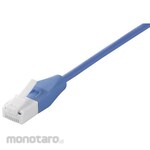 Buffalo Unbreakable LAN Cable, Category 6, Straight, Slim, 1m, Blue