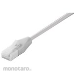 Buffalo Unbreakable LAN Cable, Category 6, Straight, Slim, 2m, White
