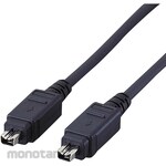 ELECOM IEEE1394 Cable 4-Pin Black