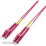 ELECOM LC-LC 2-core multimode OM4 fiber optic cable
