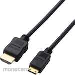 ELECOM Mini HDMI - HDMI conversion cable Slim cable 4K/30Hz HEC/ARC compatible Two-way communication