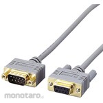 ELECOM Serial cable RS-232C extension cable 1.5m Slim connector Lead-free solder