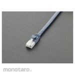 ESCO 5m Slim LAN cable (Category 6A compliant) [Blue]