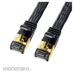 ESCO Flat LAN cable (CAT8/black) EA764BB series
