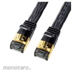 ESCO Flat LAN cable (CAT8/black) EA764BB series