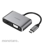 HAGIBIS USB C Hub VGA HDMI Adapter Compatible 4K Thunderbolt 3 for Mac