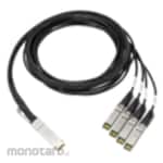 HP (Hewlett-Packard Japan) 100Gb QSFP28 to 4xSFP28 DAC Cable, 3m