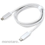 JTT USB3.2 Gen2 TYPE-C to TYPE-C cable 1m SLIVER