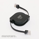 MCO Cord reel CAT.6A LAN cable black