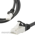 Ohm Electric LAN cable with unbreakable tabs CAT6A