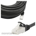 Ohm Electric LAN cable with unbreakable tabs CAT6A