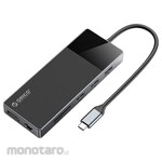 Orico 12in1 USB-A3.1/2.0 USB-C PD 100W HDMI RJ45 DP TF SD AUX