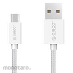 Orico 3A Nylon Braided USB A to Mrico B Charge & Sync Cable 1 Meter