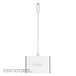 Orico Aluminum Alloy Type-C to VGA / HDMI / Type-C / USB3.0-A Adapte