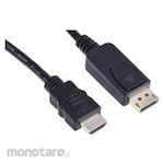 RS PRO Male DisplayPort to Male HDMI Cable