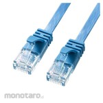 SANWA SUPPLY Category 6A flat LAN cable