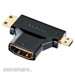 SANWA SUPPLY HDMI conversion adapter mini & micro HDMI