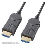 SANWA SUPPLY HDMI fiber optic cable_Supports 8K/60Hz and 4K/120Hz