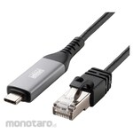 SANWA SUPPLY LAN conversion cable CAT6 RJ-45/USB TypeC