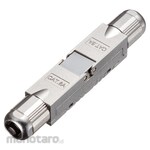 SANWA SUPPLY RJ-45 relay adapter_CAT6A_metal type