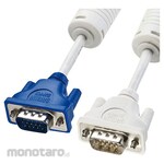 SANWA SUPPLY Slim coaxial display cable (analog RGB (VGA))