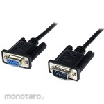 StarTech.com 1m RS232C serial cross / null modem cable female / male black