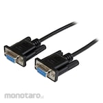 StarTech.com 1m RS232C serial cross / null modem cable female (DB-9 / D-Sub9 pin)-female (DB-9 / D-Sub9 pin) Black
