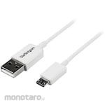 StarTech.com 1m White micro USB2.0 cable USB A male to USB micro-B male