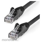 StarTech.com Category 6 LAN Cable - 10m / Black / LSZH (Low Smoke Zero Halogen) Compatible / 650MHz 10GbE / 100W PoE / UTP / Anti-Breaking RJ45 Connector / ETL Standard Certified / 24AWG / Cat6 LAN Cable
