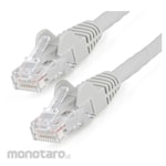 StarTech.com Category 6 LAN Cable - 2m / Gray / LSZH (Low Smoke Zero Halogen) Compatible / 650MHz 10GbE / 100W PoE / UTP / Anti-claw RJ45 Connector / ETL Standard Certified Product / 24AWG / Cat6 LAN Cable
