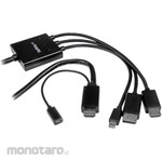 StarTech.com HDMI+/DisplayPort+/Mini+DisplayPort+-+HDMI+ conversion adapter cable +2m