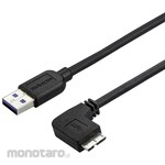 StarTech.com Micro USB 3.0 slim cable male / male L type right facing micro USB 2m