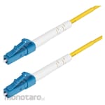 StarTech.com Optical Fiber Cable/OS2 Single Mode/LC-LC/1 Core/100Gb/Yellow/Optical Jumper Cable
