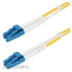 StarTech.com Optical Fiber Cable/OS2 Single Mode/LC-LC/2-Core/100Gb/Aqua/Optical Jumper Cable