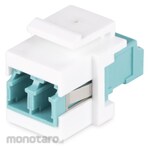StarTech.com Optical cable relay connector/LC-LC/female-female/single and multimode compatible/dust cover included/optical fiber LC UPC extension adapter/keystone coupler jack for wall plate patch panel