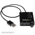 StarTech.com USB connection external sound card USB-DAC headphone amplifier / optical digital audio conversion adapter S / PDIF compatible