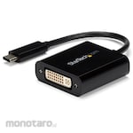 StarTech.com USB-C to DVI Display Conversion Adapter/1920x1200/DP Alt Mode/Thunderbolt 3 Compatible/USB Type-C Computer to DVI Monitor Projector Conversion Connector