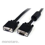 StarTech.com VGA Cable/Extension/4.6m/Male-Female/High Resolution Display Supported/High Density D-Sub 15 Pin (Mini)/Analog RGB Compatible Coaxial Display Monitor Cable