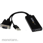 StarTech.com Vga To Hdmi Adapter (Usb Audio, Bus Power Compatible) Portable Analog Rgb (Vga) To Hdmi Upscale Converter