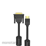 Vention Bidirectional HDMI to DVI Cable DVI-D 24+1 to HDMI 1080P (Kabel DVI ke HDMI)