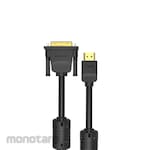 Vention HDMI to DVI Dual Link 24+1 Bidirectional DVI to HDMI Cable (Kabel DVI ke HDMI)