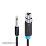 Vention Kabel Aux Mic XLR to 6.5mm Audio Adapter