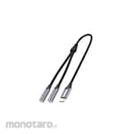 Vention Kabel Aux Splitter Mic & Audio Type C to Dual 3.5mm Braided
