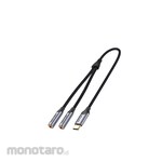 Vention Kabel Aux Splitter Type C to Dual Audio 3.5mm Braided