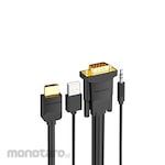 Vention Kabel HDMI to VGA Male to Male with Audio and Power