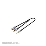Vention Kabel Speaker 2 RCA to 3.5mm Aux Audio Braided